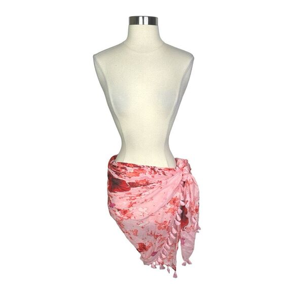 Peter Som Dream Floral Sarong - Rose Quartz - One Size - MSRP $195 - Picture 2 of 8